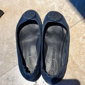 Suede Tory Burch Ballet Flats
